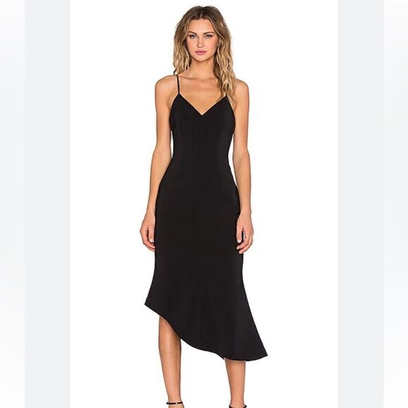 NEW KEEPSAKE Black Midi Dress - Picture 1 of 2